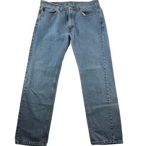 Levi Strauss & Co 505 men's jeans light wash straight leg denim 34x32